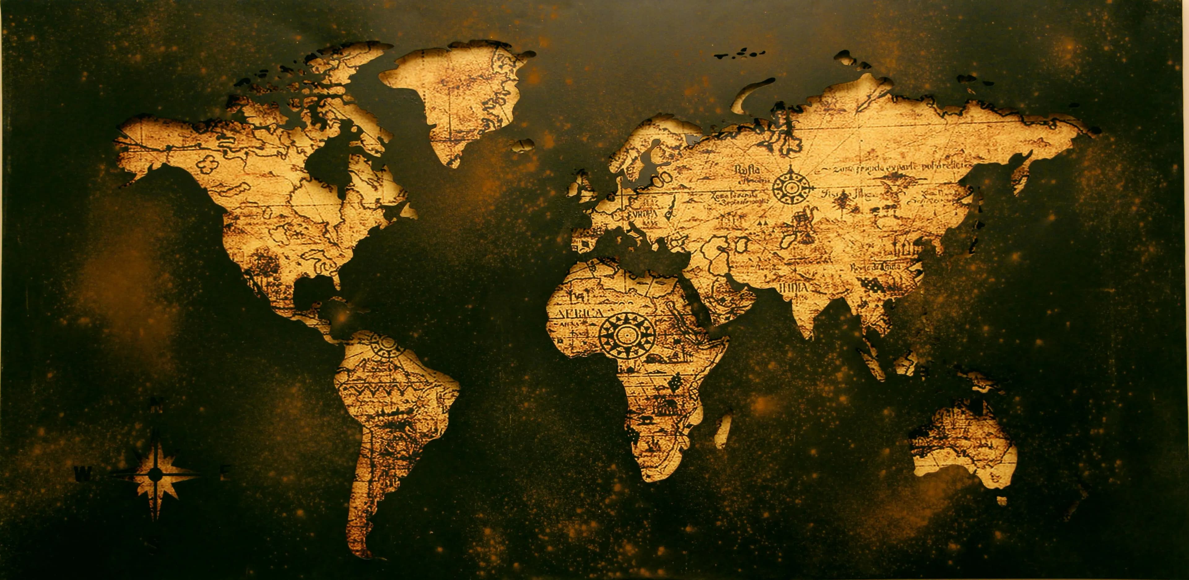 Global map showing Academic Jobs presence