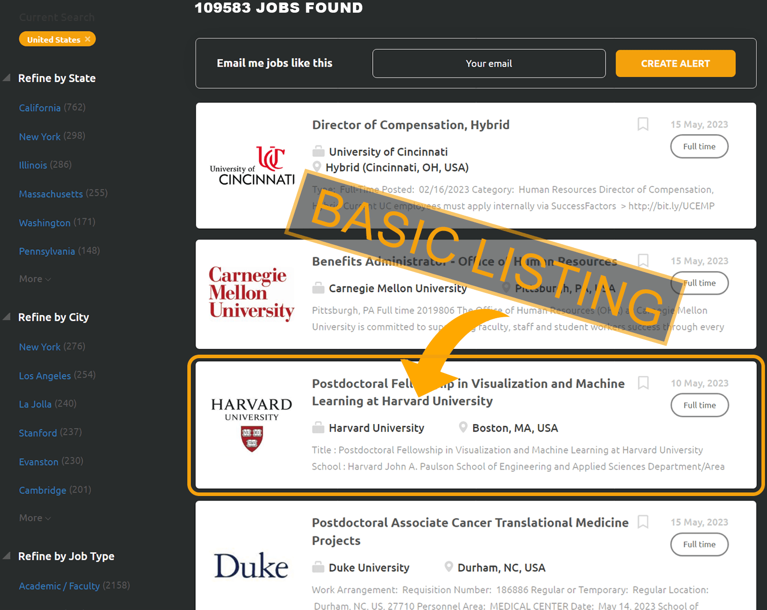 Job seeking bell notification icon