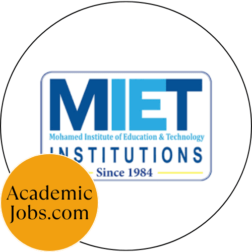 M.I.E.T. Engineering College  Jobs
