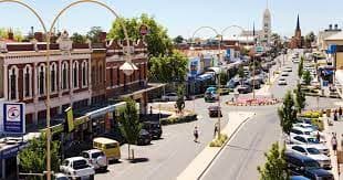 A panoramic view of Horsham's cityscape