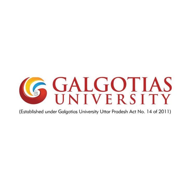 Galgotias University Jobs