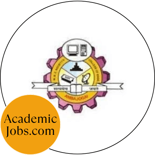 MBE Societys College of Engineering, Ambajogai Jobs