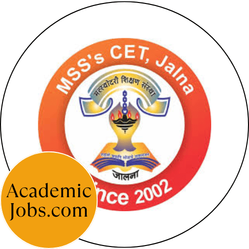 MSS College of Engineering & Technology, Nagewadi, Jalna Jobs