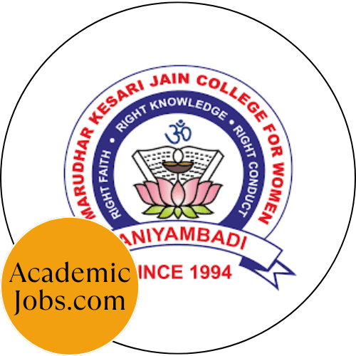 Marudhar Kesari Jain College for Women, Tirupattur Jobs