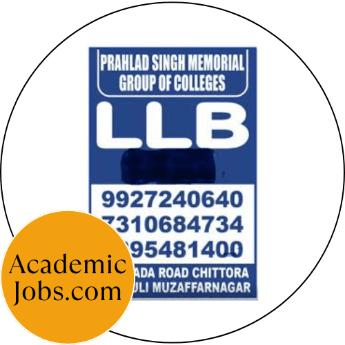 Prahlad Singh Memorial College Of Law, Muzaffarnagar Jobs