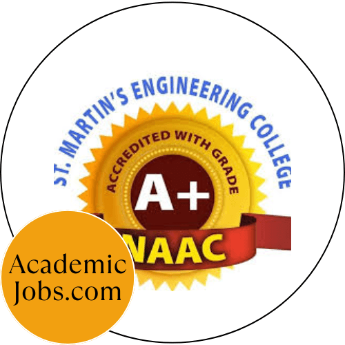 St Martins Engineering College, Secunderabad Jobs